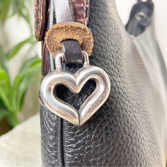 Brighton Black and Brown Hobo Mini Bag - Picture 8 of 10